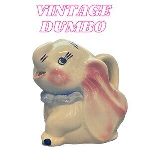 Vintage 1940s Walt Disney Dumbo Creamer/Milk Ceramic 2 Quart Pitcher
